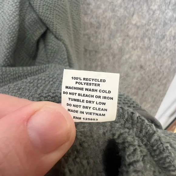 Taylor Stitch Men Size 40 Medium Slate Grid Pullover Fleece Jacket - Picture 3 of 7